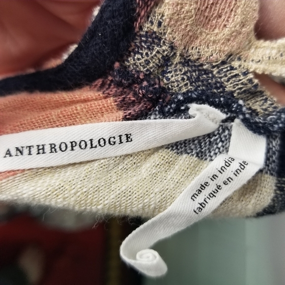 Anthropologie plaid crochet swing top - Picture 11 of 14
